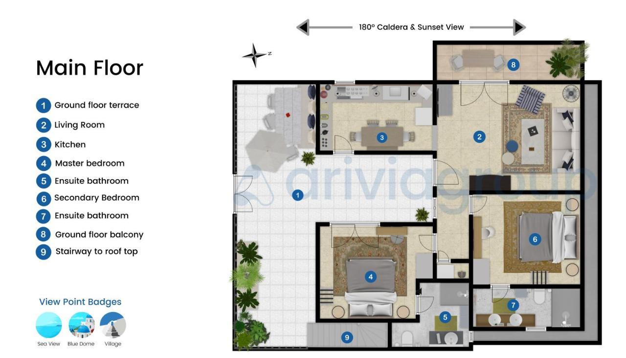 Malteza Private Villa Imerovigli  Ngoại thất bức ảnh