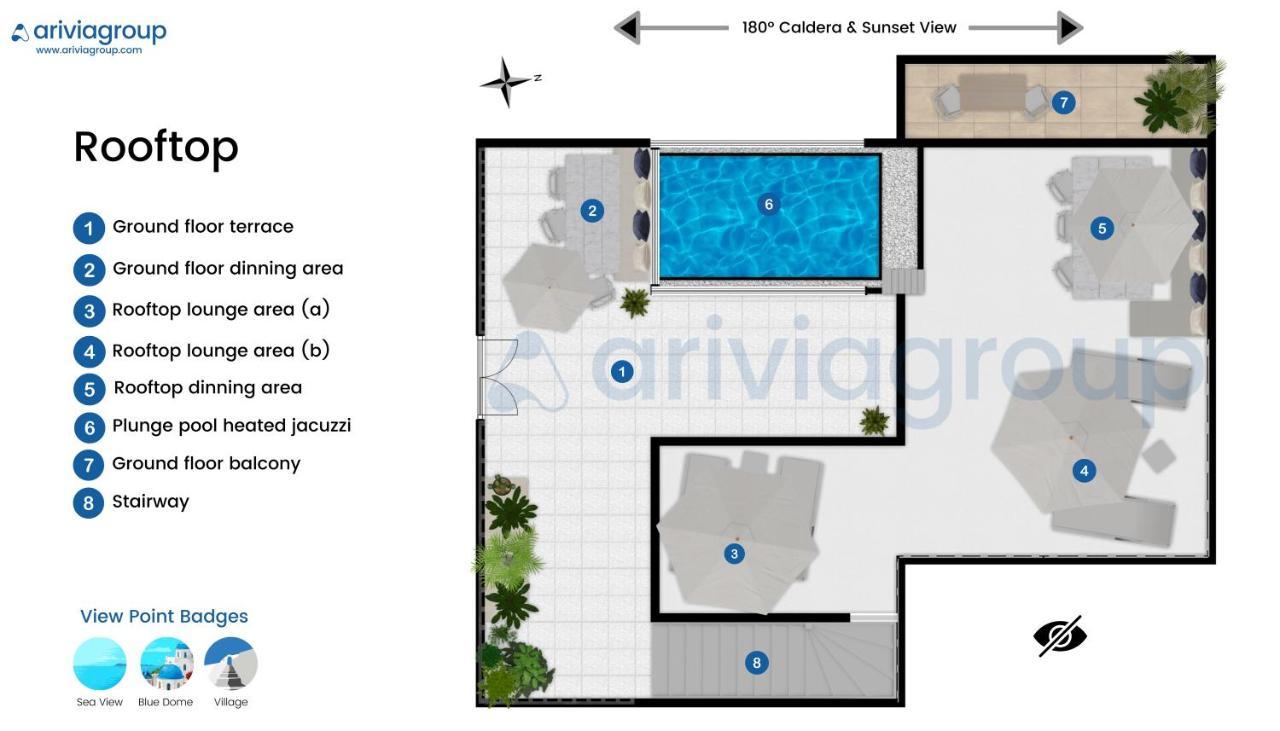 Malteza Private Villa Imerovigli  Ngoại thất bức ảnh